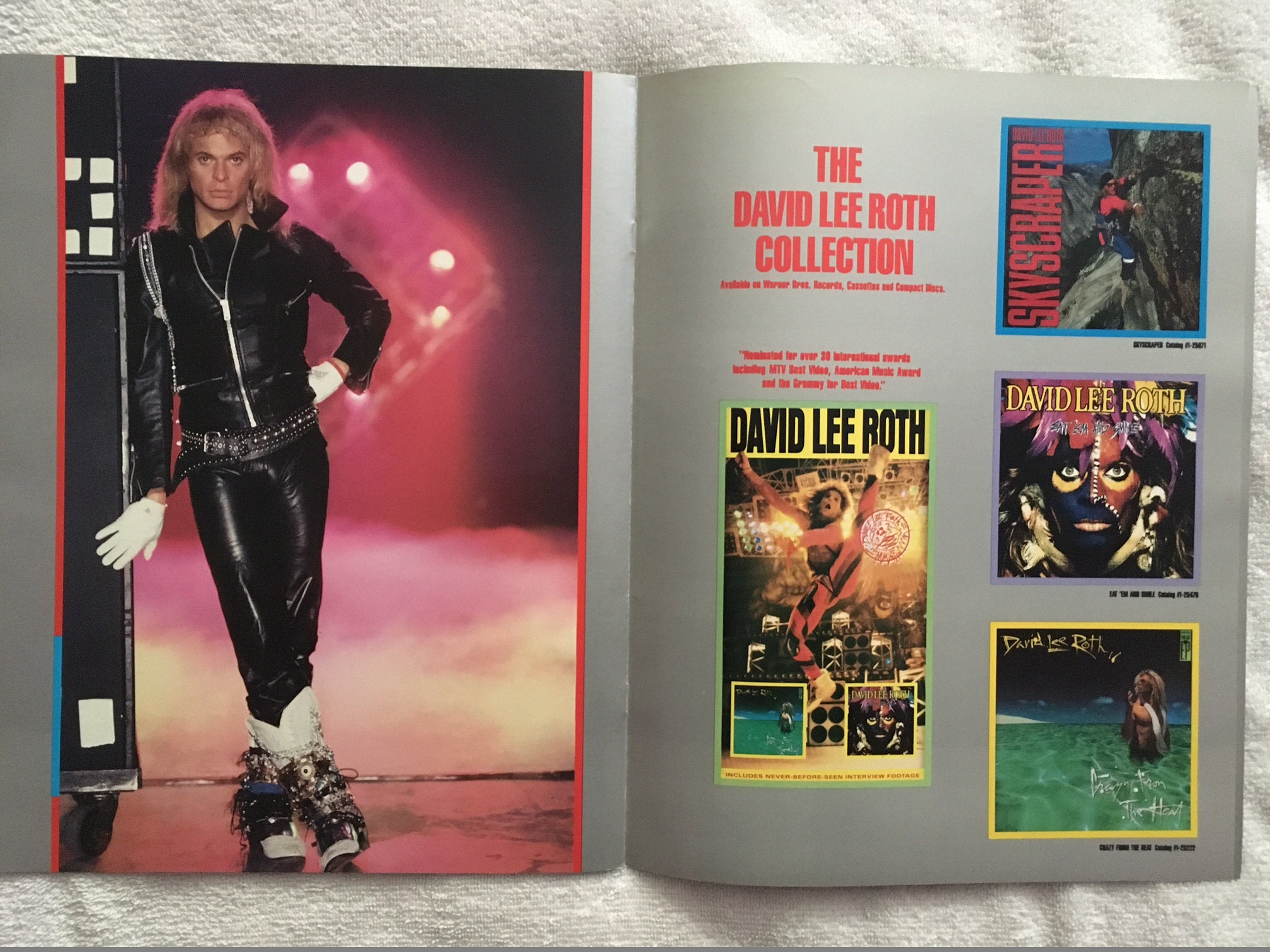 Vintage - DAVID LEE ROTH - Skyscraper Tour 1988 - Tour Program