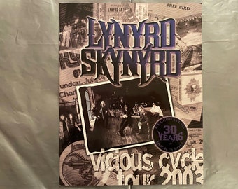 LYNYRD SKYNYRD - Vicious Cycles Tour program .  R.I.P. - Gary Rossington