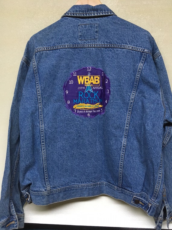 WBAB Radio , Long Island, promotional denim jacke… - image 4