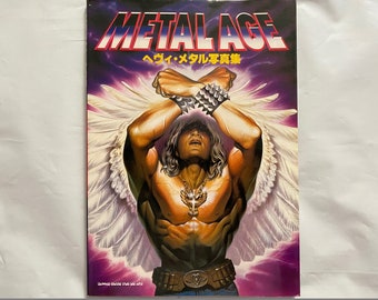 VINTAGE !! METAL AGE Photo Book ! Amazing Hard Rock and Metal Photography . Japanese Import !!!