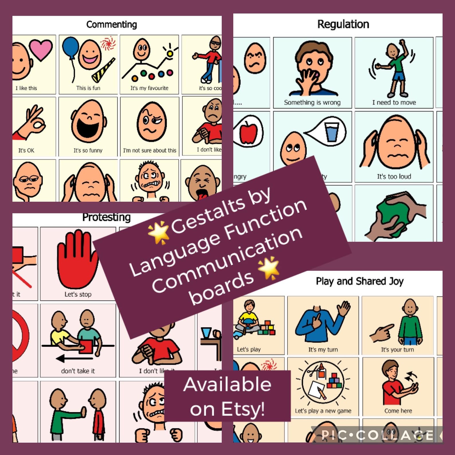 Gestalt Language Processing Communication Boards by Language Function ...