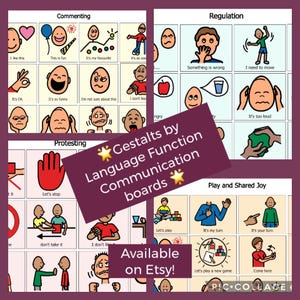 Cartes de communication avec traitement du langage Gestalt par fonction linguistique