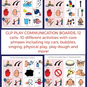 Cartes de communication AAC Play pour processeurs linguistiques Gestalt / Autisme