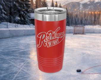 Red Wings Detroit Banner 20oz Tumbler - Detroit Hockey