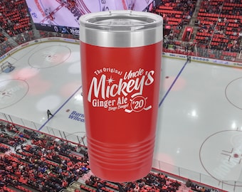 Mickey Redmond Ginger Ale 20oz Tumbler - Detroit Hockey