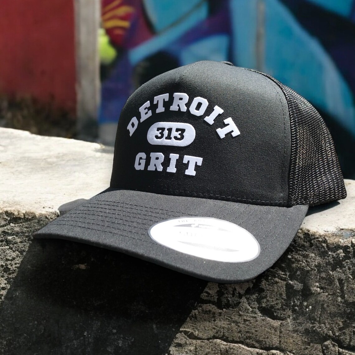 Detroit GRIT 313 Snapback Trucker Hat - Etsy
