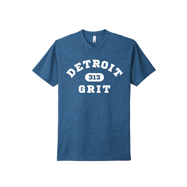 Detroit Grit 313 Detroit Football T-Shirt