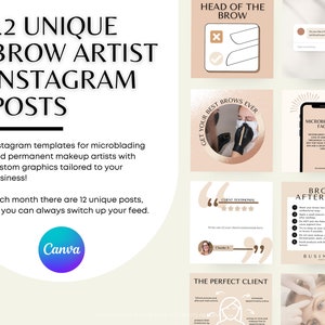 12 Unique Brow Artist Instagram Posts- Set 1