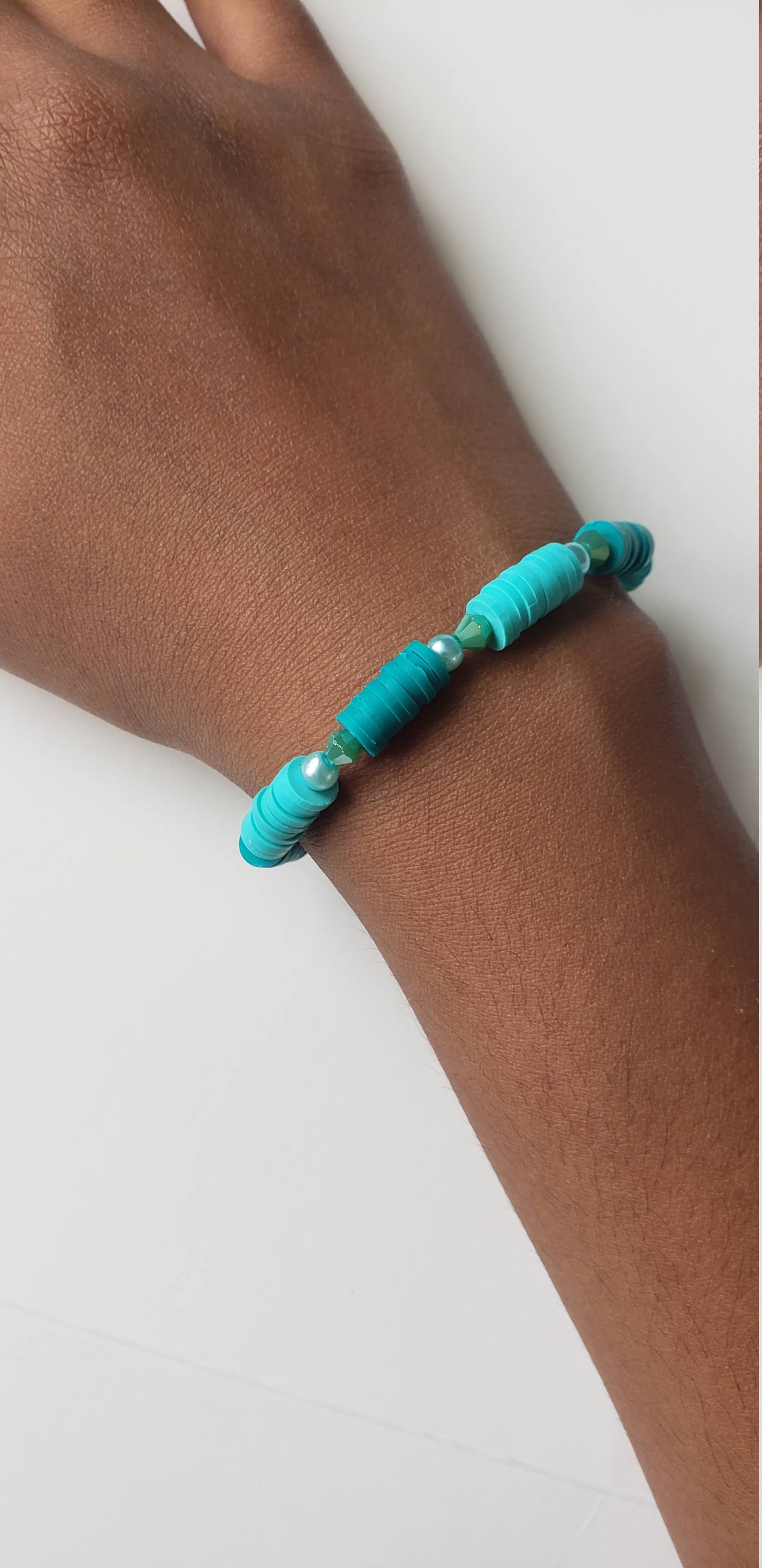 Teal handmade bracelet Etsy