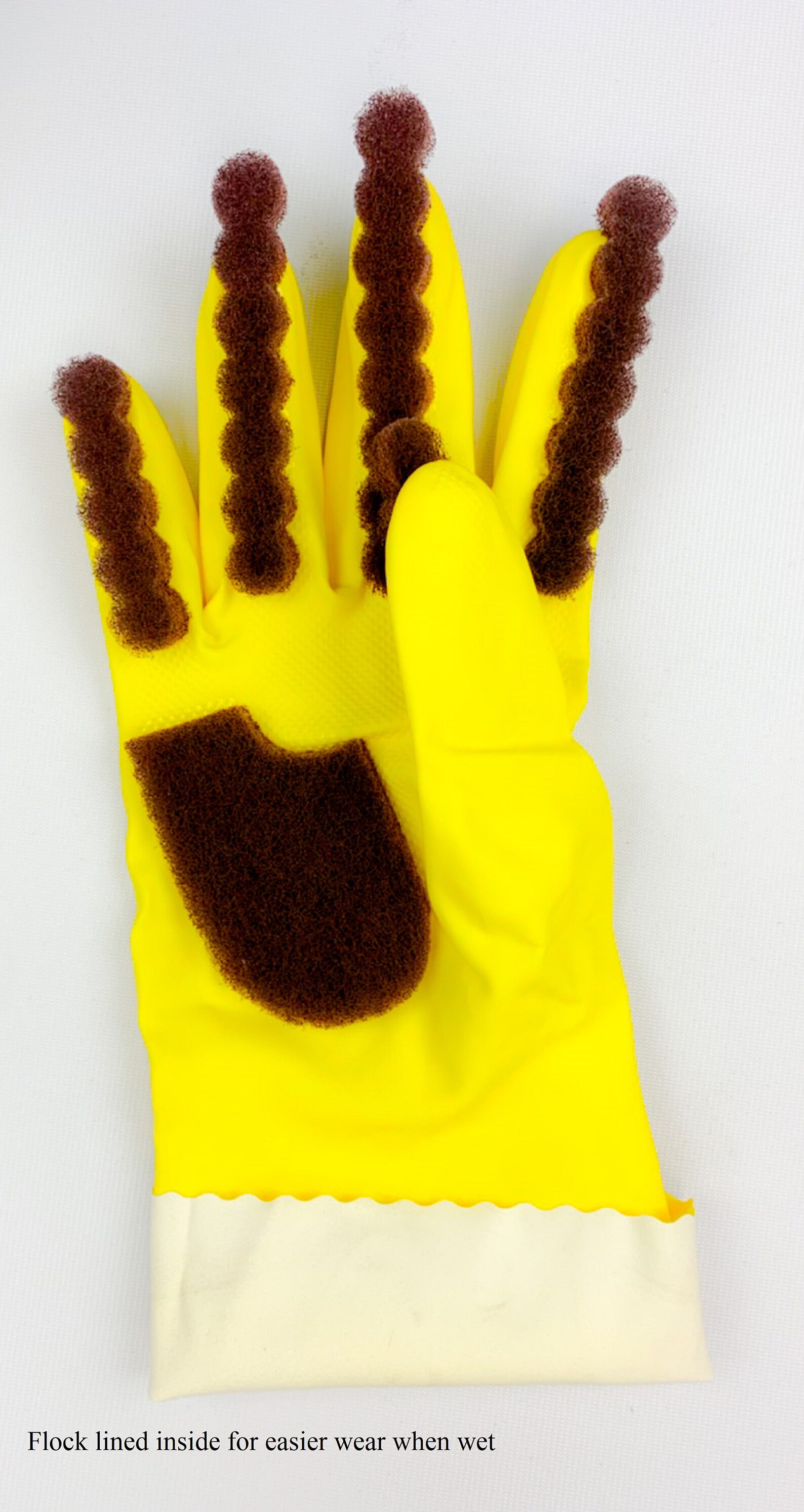 Scrubaba™ Fixed Cleaning Gloves for Toilets & Urinals Yellow Etsy