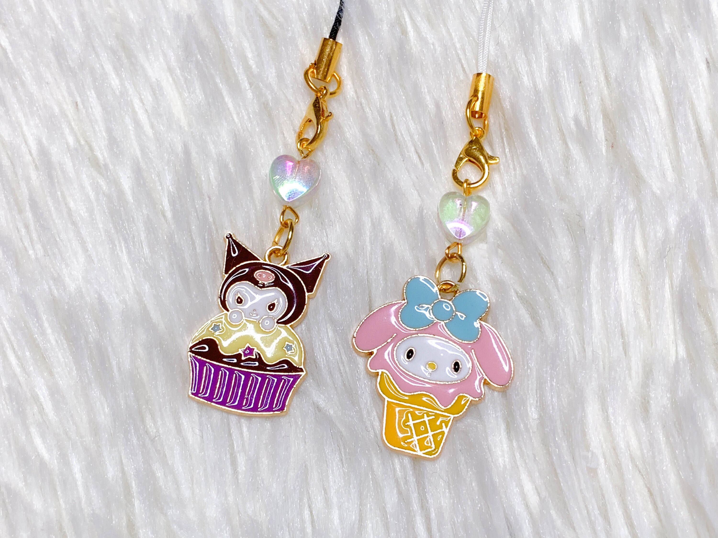 My Melody X Kuromi Sanrio BFF Phone Strap Keychain Set Etsy UK