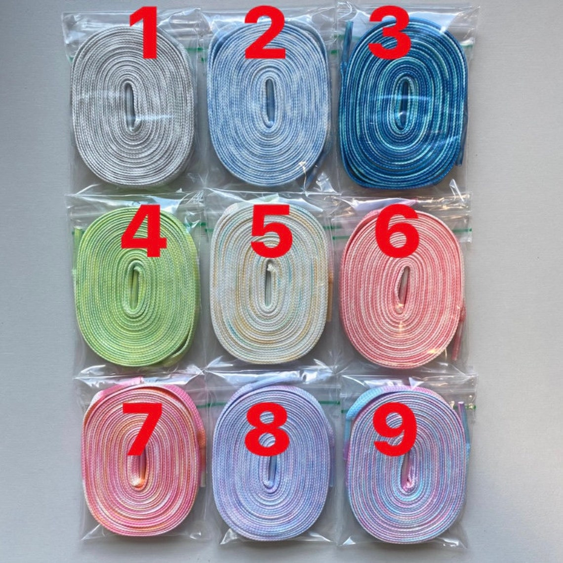Tie dye shoelaces for sneakers/trainers Etsy