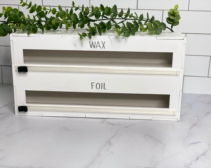 Foil Organizer/kitchen Organizer/roll Organizer/farmhouse Etsy