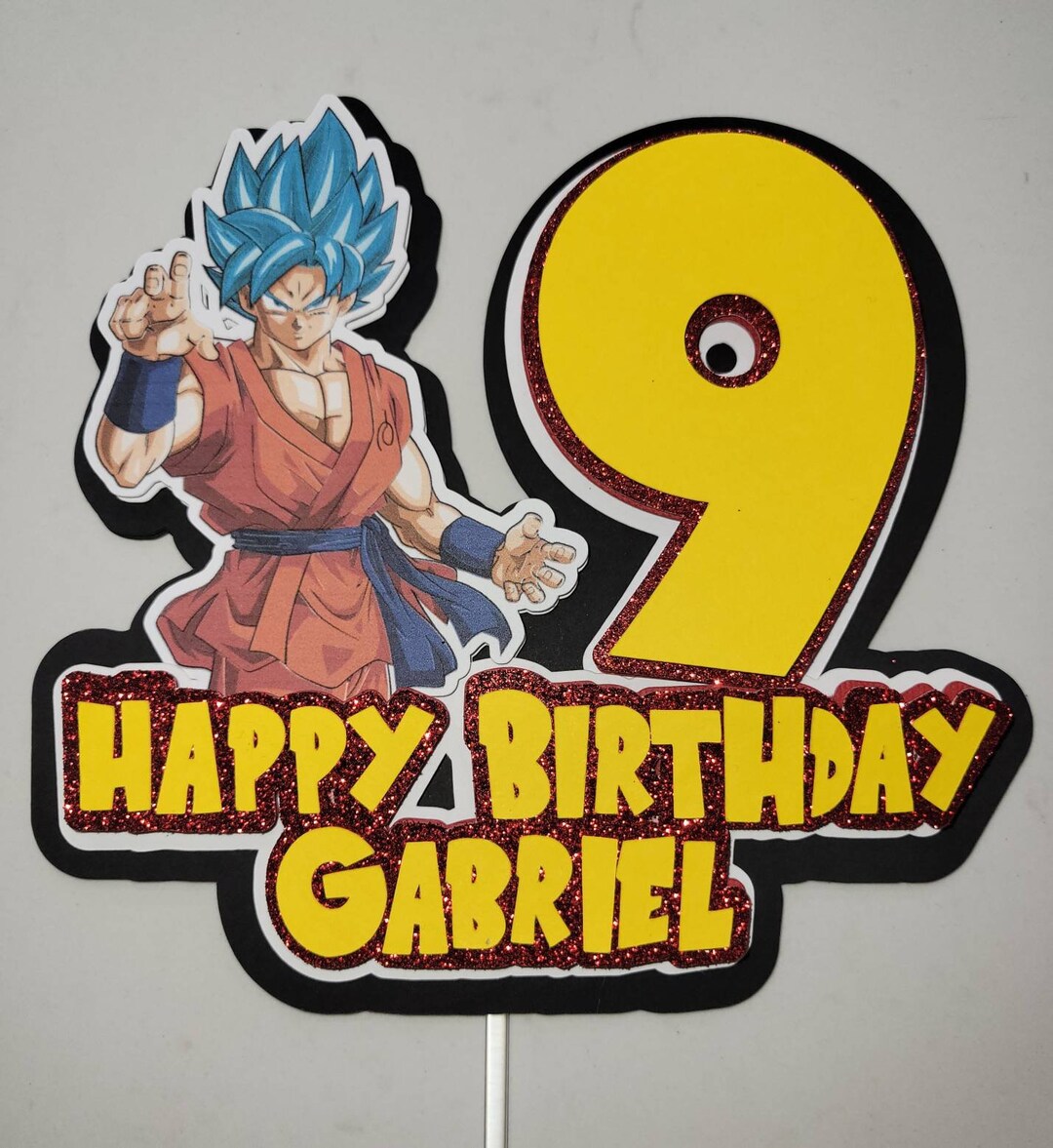 Dragon Ball Z Cake Topper, Dragon Ball Z Birthday Party, Birthday Decor ...