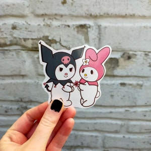 60pcs Hello Kitty Sticker Sanrio Anime Toy Girl Kawaii Stickers Cute  Stickered Pack Sticke Laptop Skin Kuromi My Melody Sticker
