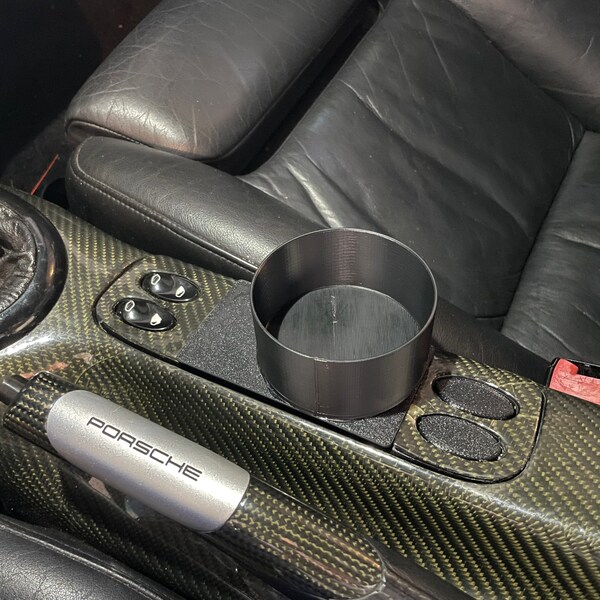 thumbnail image 2 of Genuine Porsche Cup Holder – Left Side (Driver) – 986 Boxster / 911 996 – NEW 2 of 5