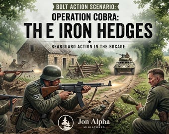 PDF de escenarios de Bolt Action 3ª edición - Operación Cobra: Los setos de hierro.