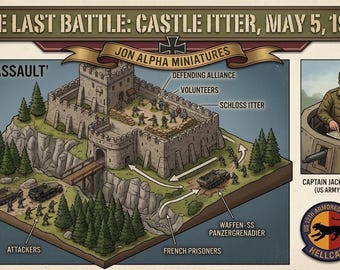 Escenario de acción de Castle Itter Bolt en PDF / Guía de campaña de juegos de guerra digitales