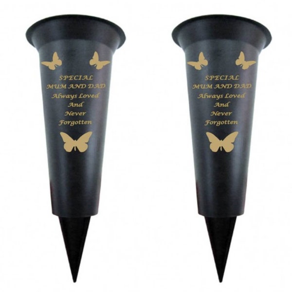 Memorial Vase Mum and Dad Etsy