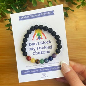 Lava Chakra Healing Crystals Bracelet: Meditation Jewelry for Balance & Positive Energy