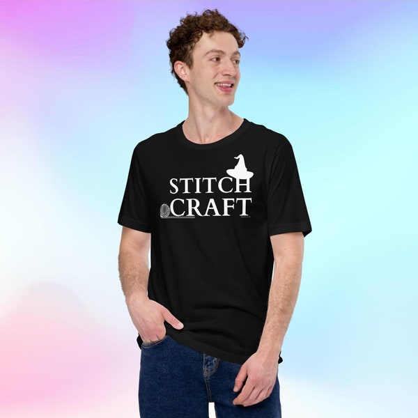 Stitch Craft T-Shirt | Modern Crafter's Tee | Sleek Design for Knitters and Sewers | Comfortable & Stylish