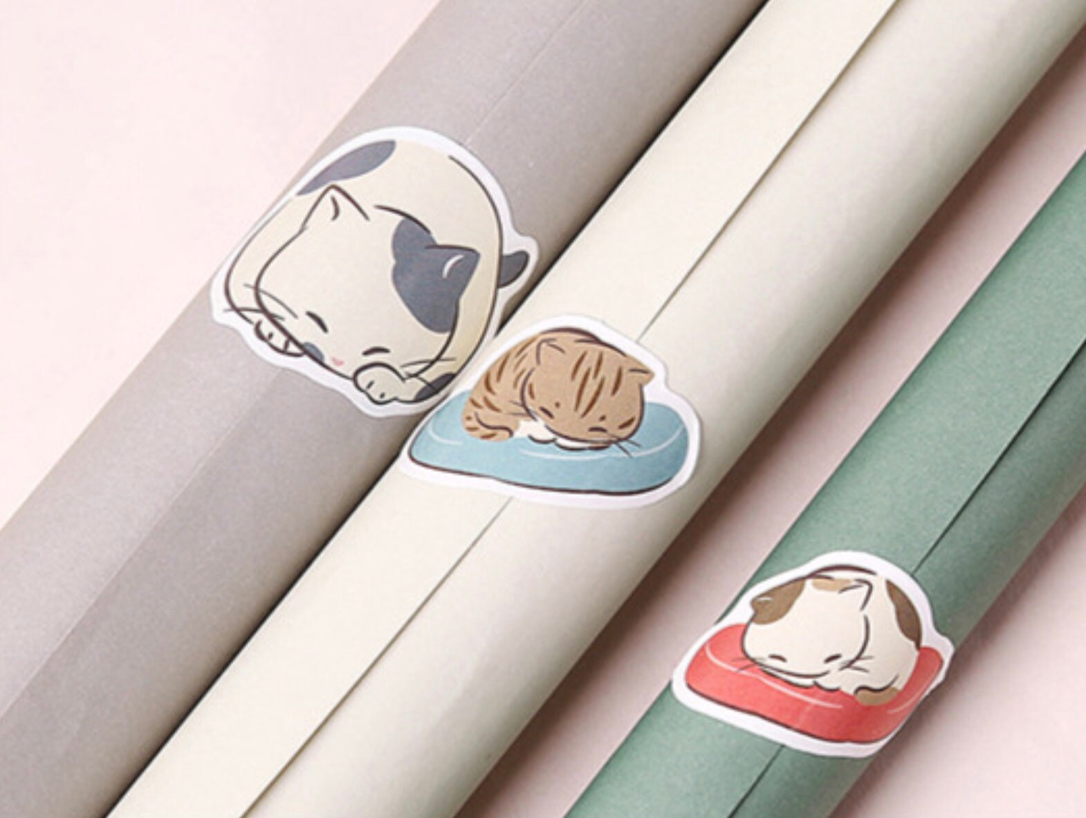 Cute Cat Sticker Pack - Kawaii Animal Stickers - Card Decorating ...
