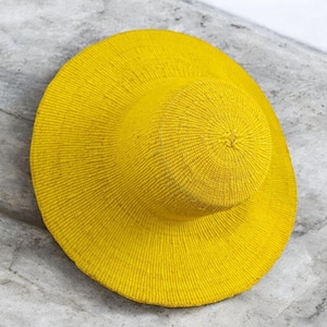 Handwoven Straw Sun Hat: Fair Trade Bolga Hat, Ghana