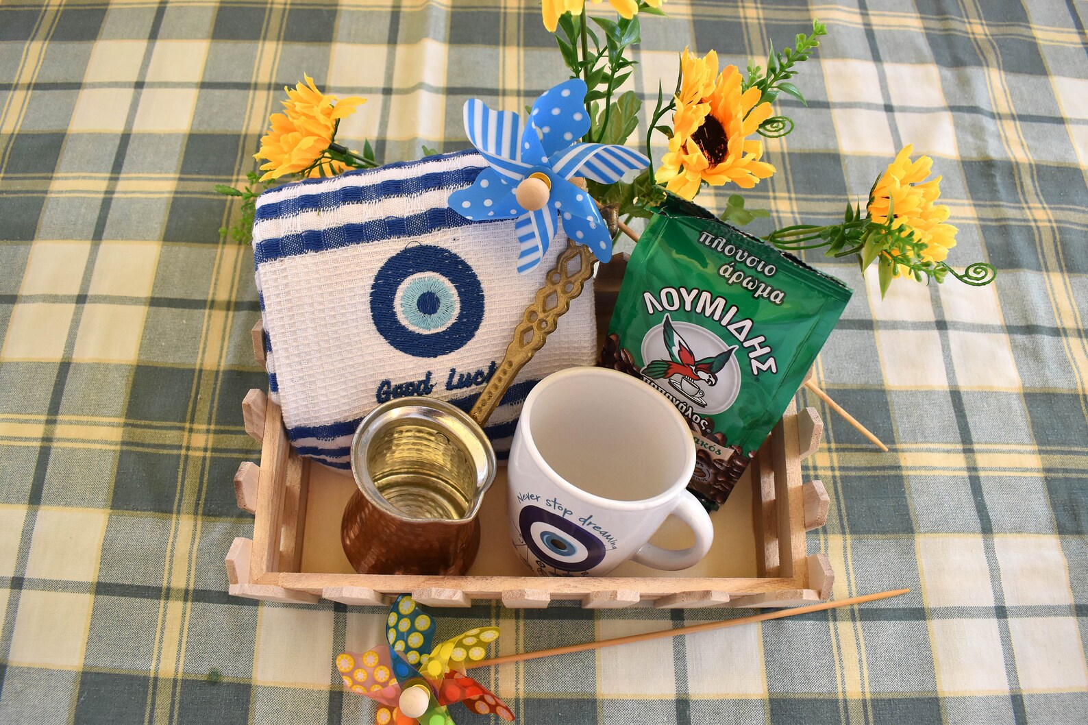 Greek Gift Basket With Coffee. Greek Coffee Coffee Pot Etsy