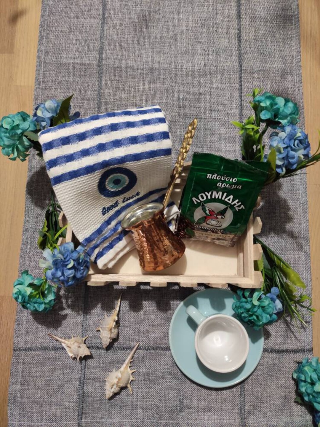 Greek Gift Basket Coffe Time Greek Traditional Coffe Pot Etsy