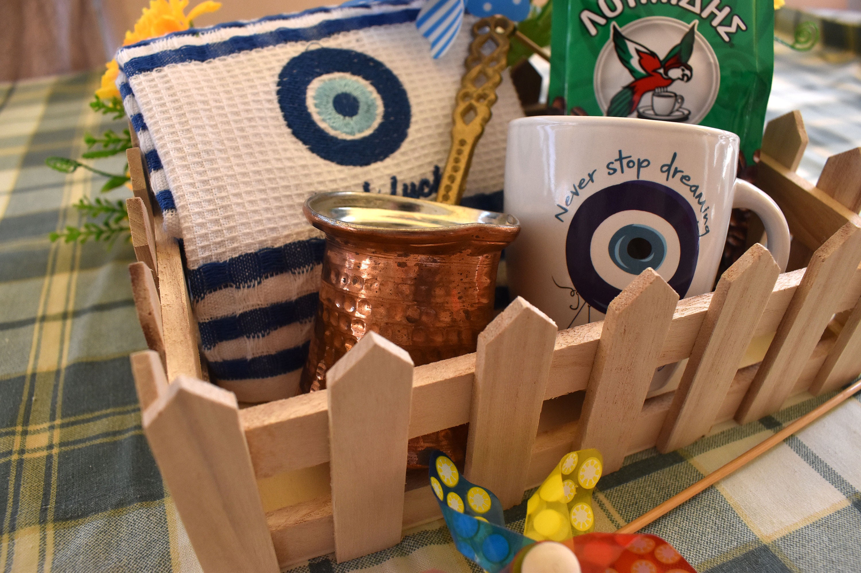 Greek Gift Basket With Coffee. Greek Coffee Coffee Pot Etsy