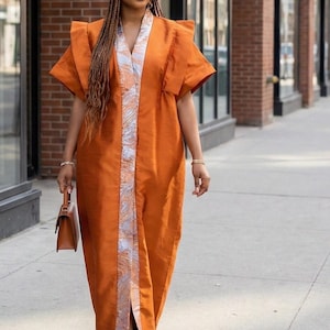 Bubu africano. Boubou caftano. Abito africano. immagine 1