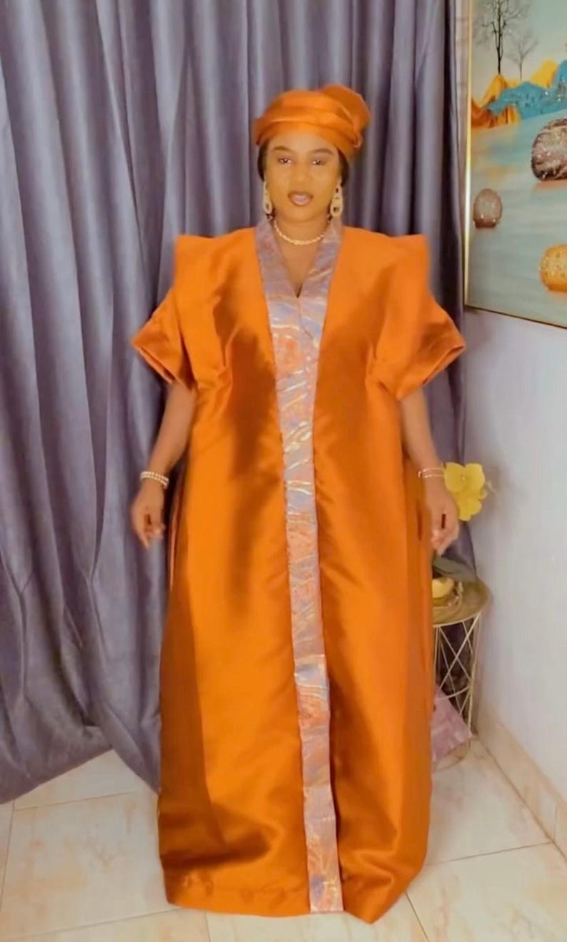 Bubu africano. Boubou caftano. Abito africano. immagine 5