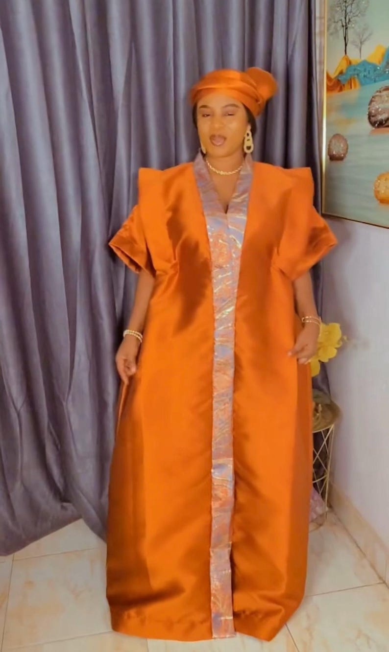 Bubu africano. Boubou caftano. Abito africano. immagine 3