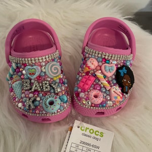 Kids Custom Bling Crocs sizes 11-5 - Etsy