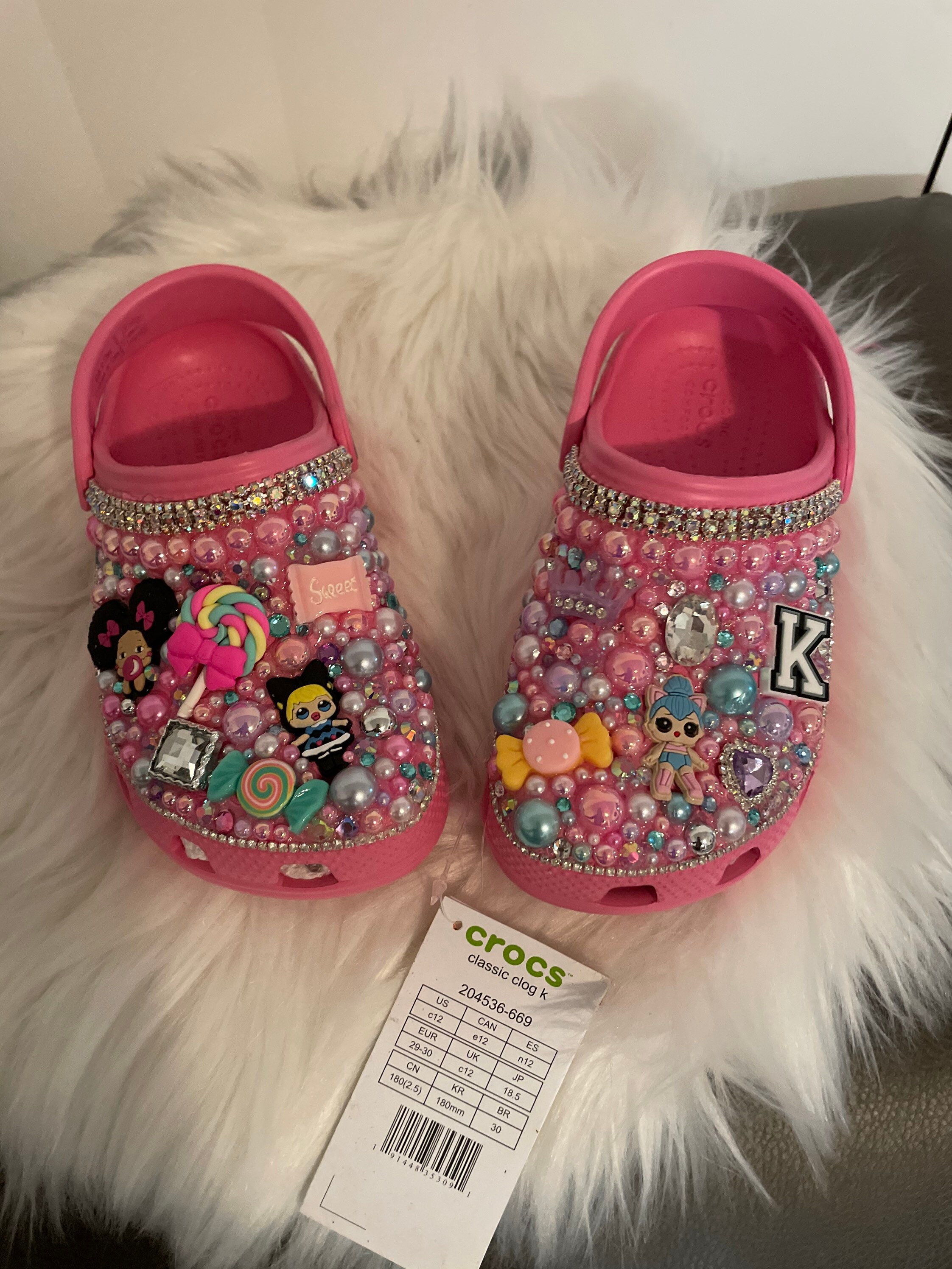 PREORDER* KIDS CUSTOM BLING CROCS – Hems and Hers