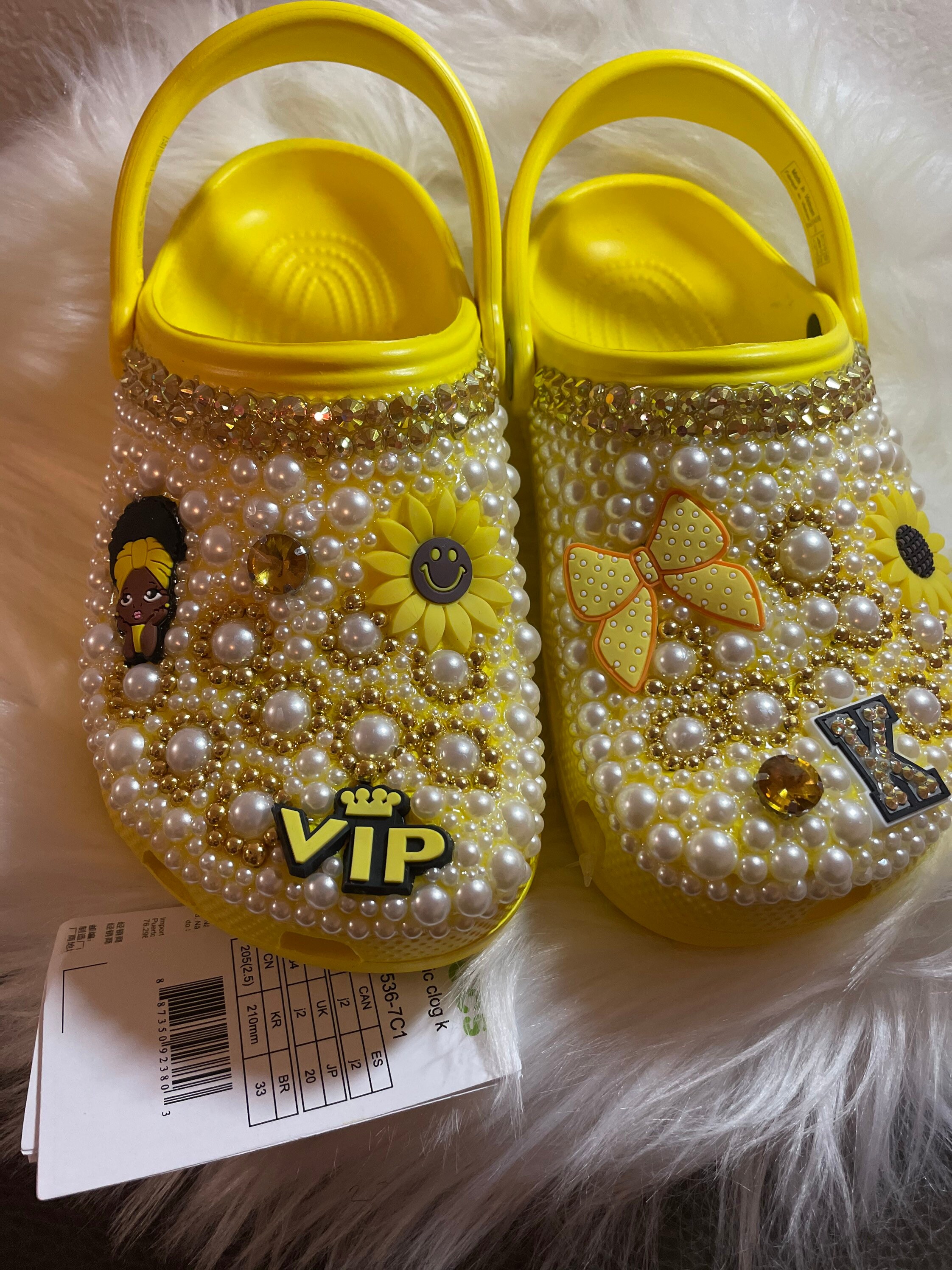Kids Custom Bling Crocs **Sizes 11-5**