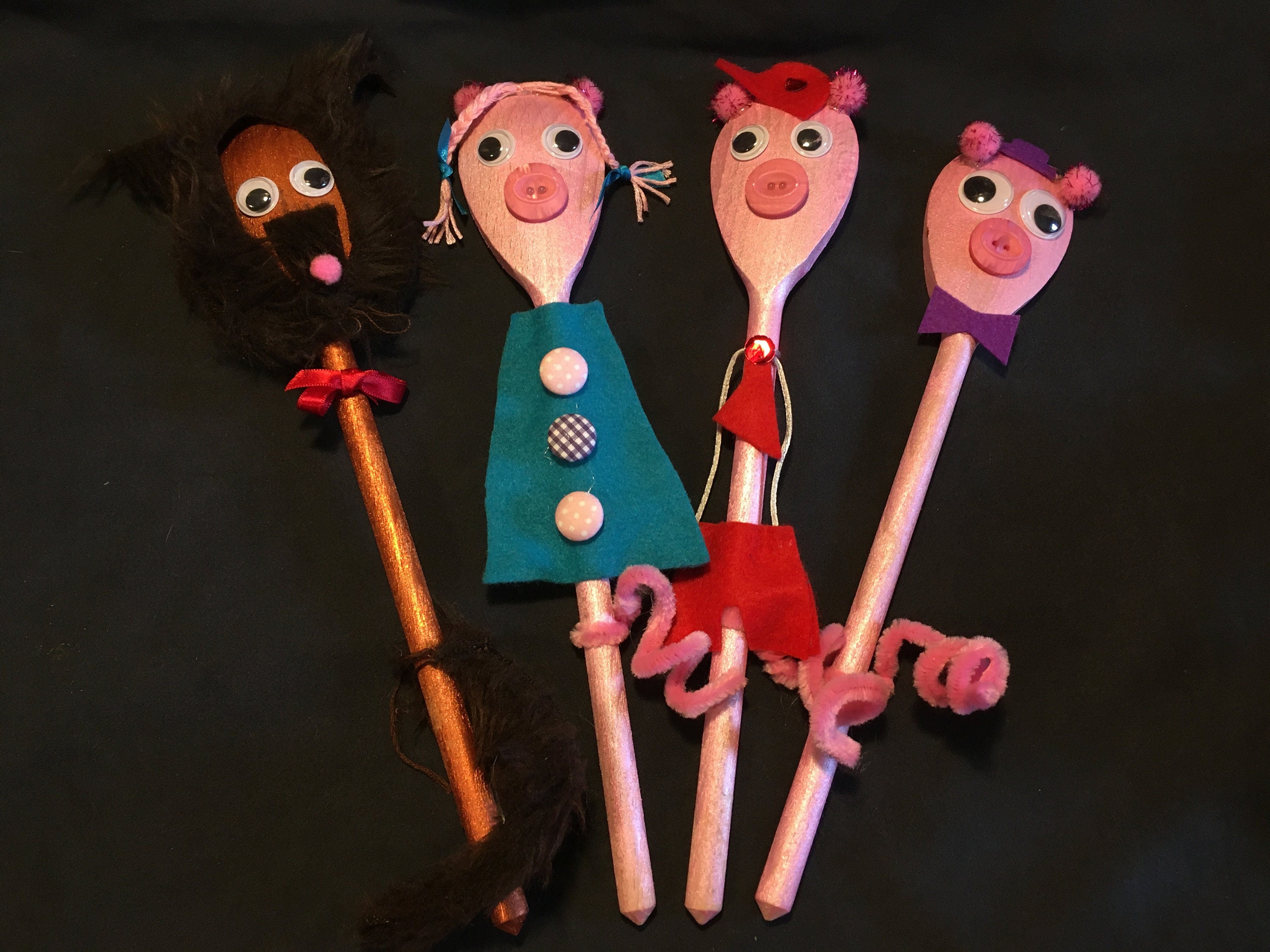 1 Set Kids Felt Craft Set Hand Puppet Making Kit DIY Art Craft Supplies, Size: 25X13X0.5CM