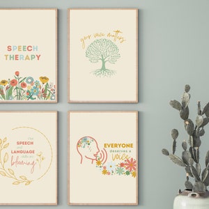 Speech Therapy Room Posters Speech Therapy Poster Bundle SLP Room Decor Speech Language Pathology Poster Speech Therapy Decor Bundle SLP PNG