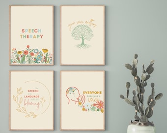 Speech Therapy Room Posters Speech Therapy Poster Bundle SLP Room Decor Speech Language Pathology Poster Speech Therapy Decor Bundle SLP PNG