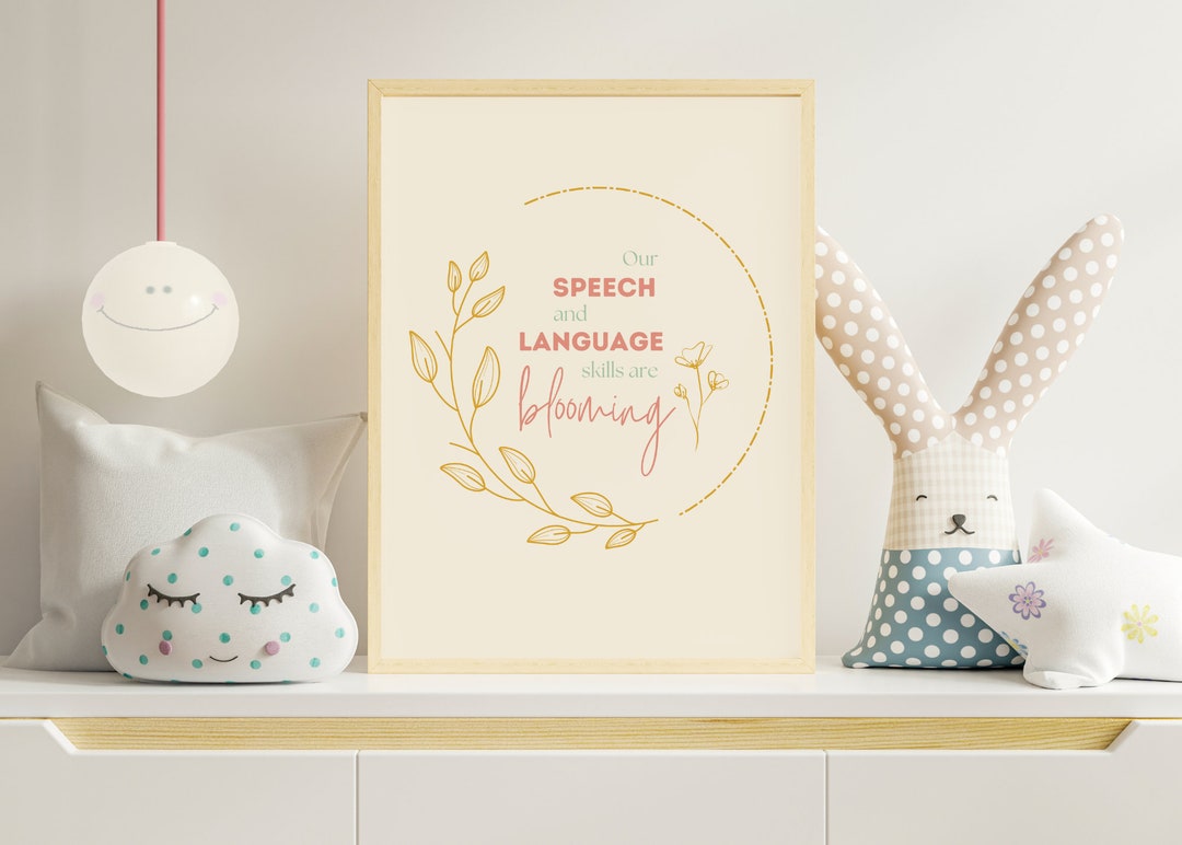 Speech Therapy Printable Wall Decor Speech Therapy Poster for Speech ...