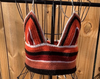 Deep v crop top
