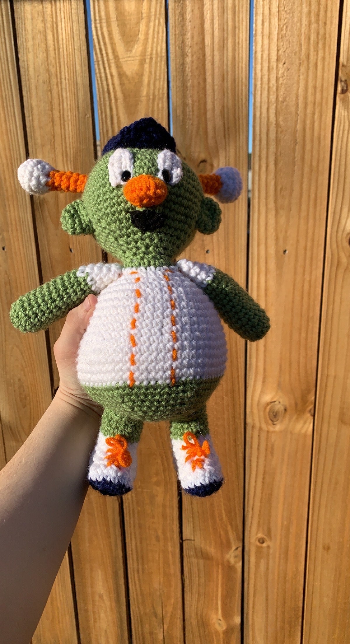 Crochet Orbit the Astros Mascot Plushie Etsy