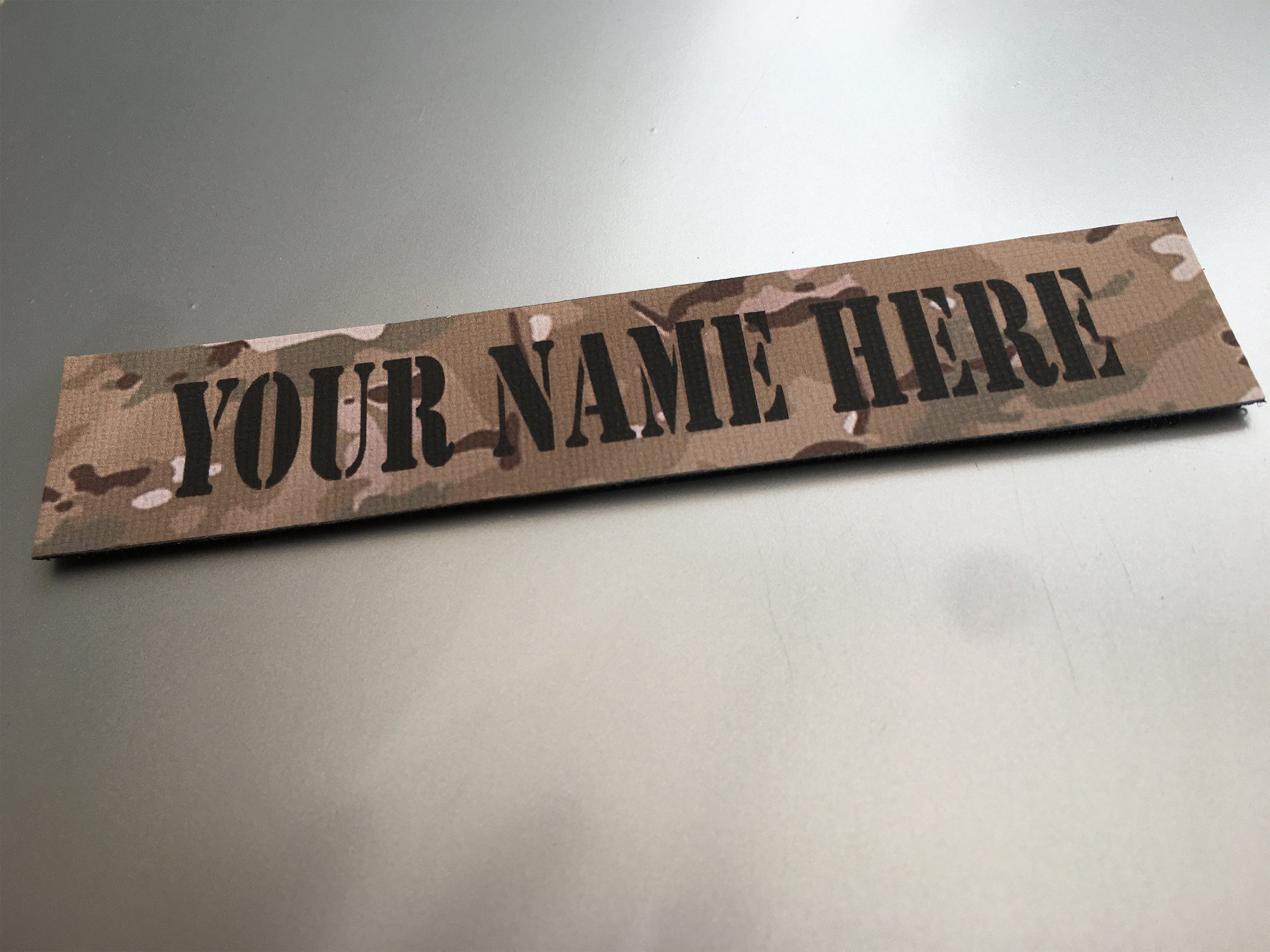 Custom Name Tape Camoflauge Velcro Patch 2D PVC Etsy