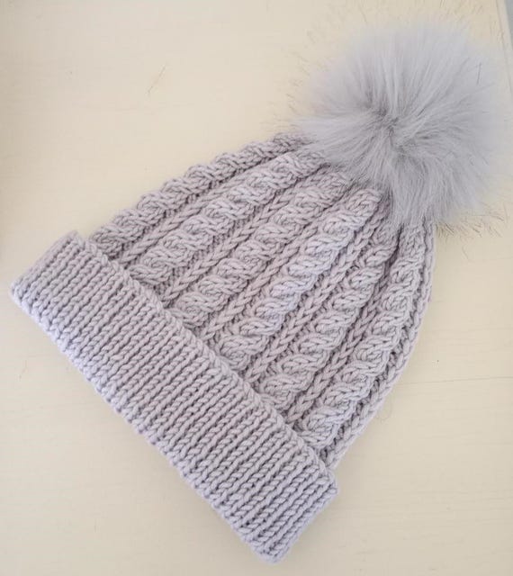 Knitting Pattern Ladies/mens Easy Cable Hat Aran Yarn