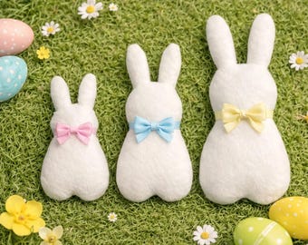 Naaipatroon voor een konijn (PDF, 3 maten) | Patroon voor een pluche paashaas | Eenvoudig naaipatroon voor beginners | Sjabloon voor een pluche konijn