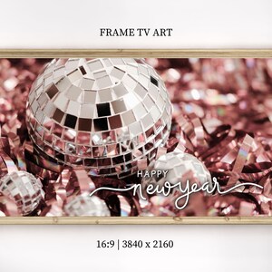 New Year Frame TV Art 2025 Samsung Frame TV Art Disco Ball New Happy New Years Art for TV Digital Download New Years Eve tv art