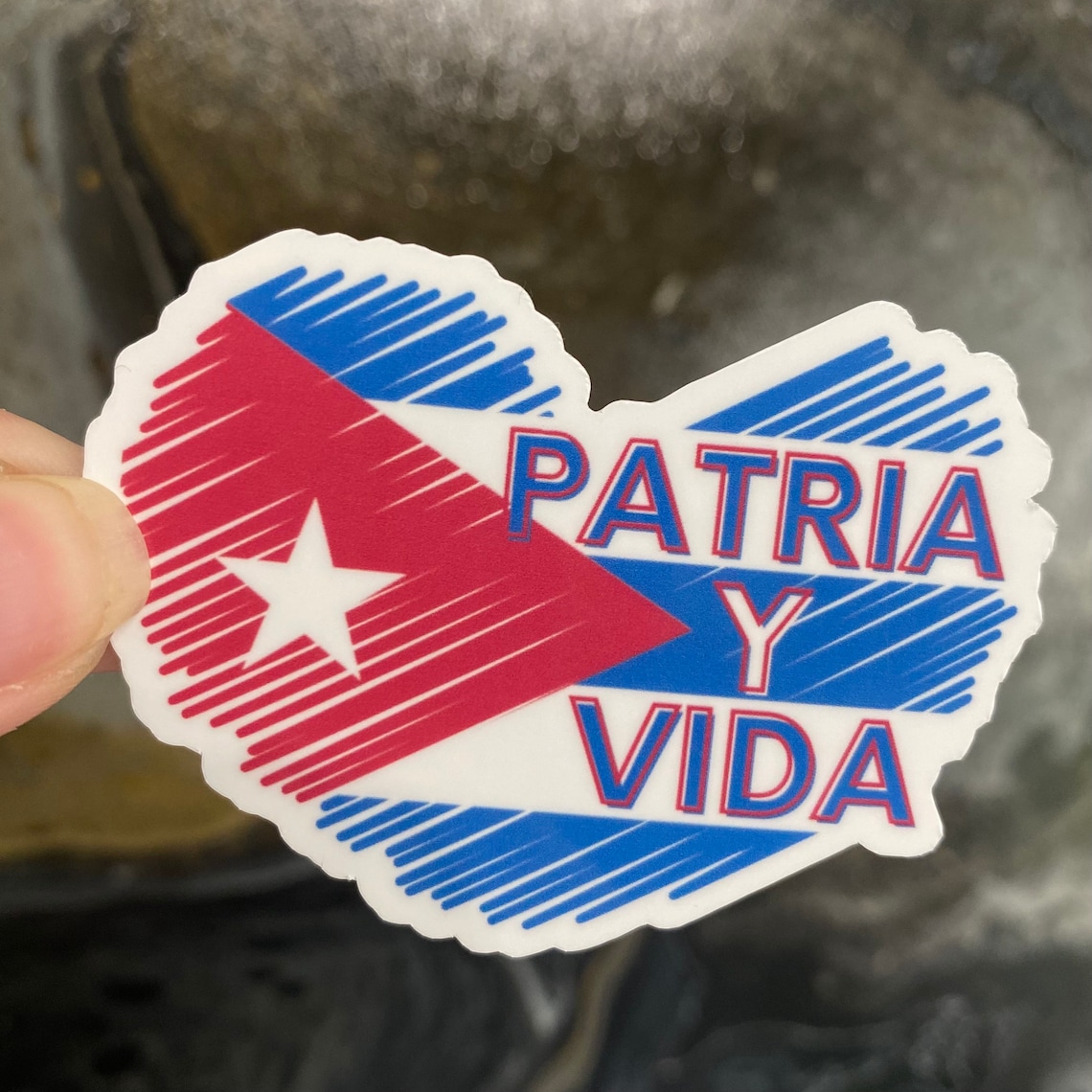 Patria y Vida Sticker SOS Cuba Sticker Hydroflask Sticker Etsy