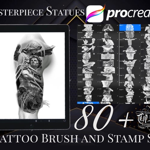 Chicano Procreate Brush Set Unique Tattoo Stamp Brushes Etsy