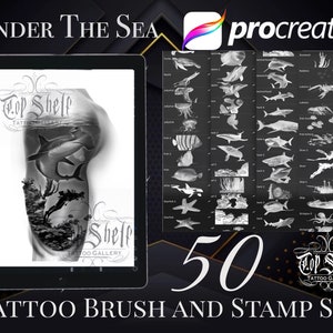 Under The Sea Procreate Tattoo Brushes