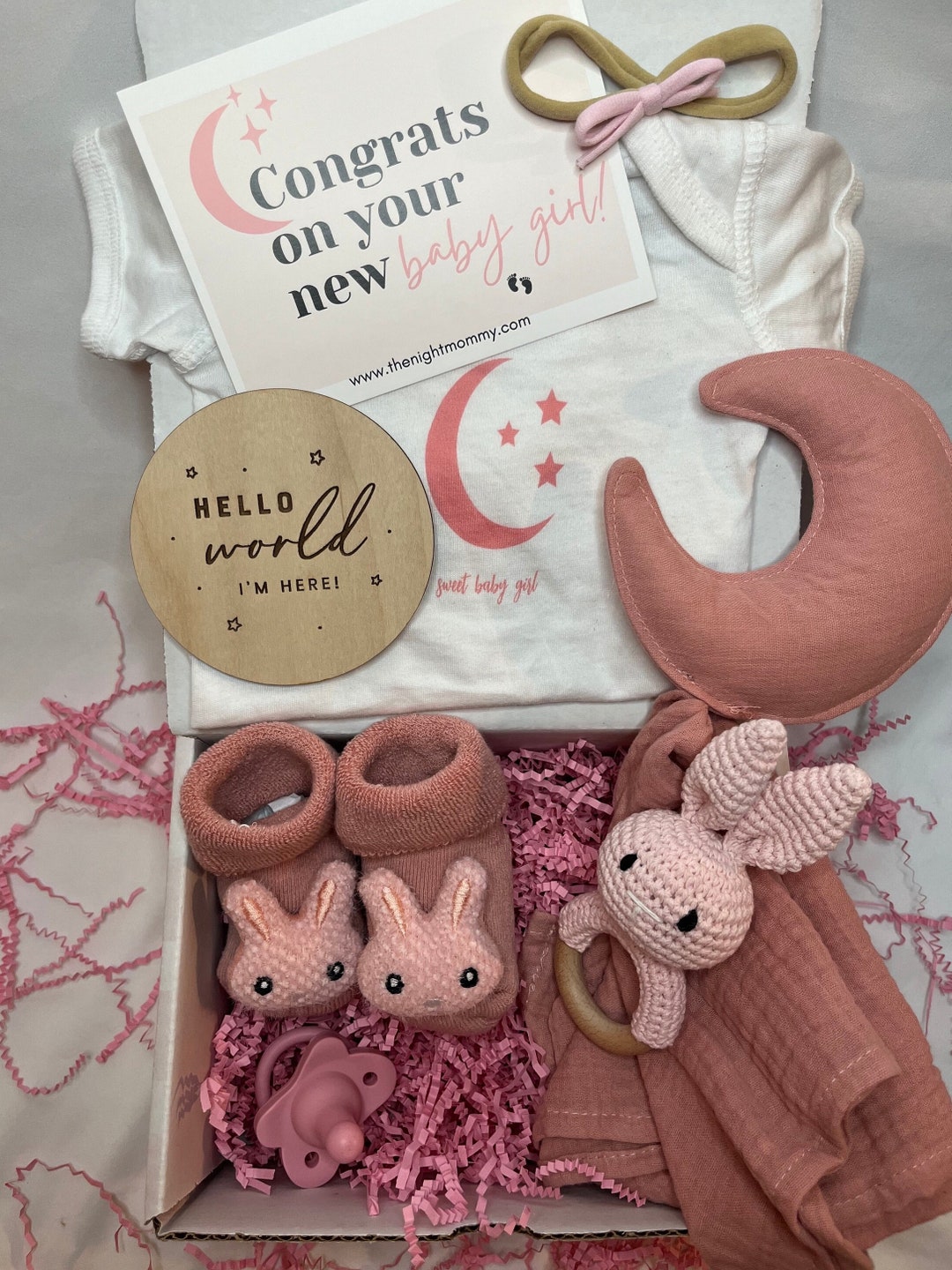 Baby Girl Gift Box New Baby Gift Set Ready to Ship Baby Etsy